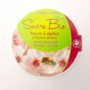 Dermo-soins sucre BIO à épiler au miel et à la rose - 250GR