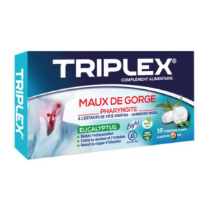 TRIPLEX MAUX DE GORGE EUCALYPTUS 16 COMPRIMES