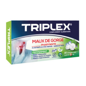 TRIPLEX MAUX DE GORGE PEPPERMINT BT/16