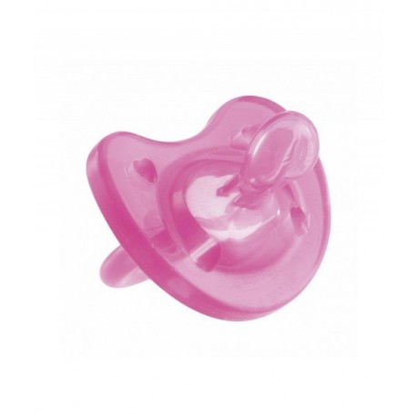 SUCETTE SILICONE ROSE 1ERE AGE - Pocobaby