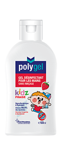 POLYGEL KIDS GEL DESINFECTANT 60ML - FRAISE