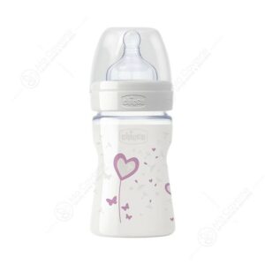 CHICCO BIB EN VERRE 150ML GIRL