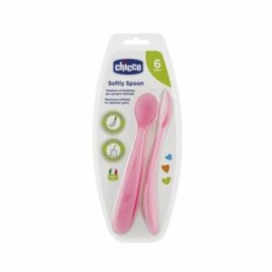CHICCO CUILLERE EN SILICONE ROSE 6M+