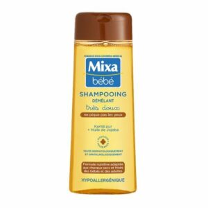 MIXA BÉBÉ SHAMPOOING DÉMÊLANT TRÈS DOUX AU KARITÉ PUR ET À L HUILE DE JOJOBA, 250ML