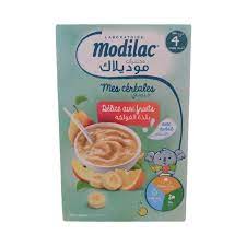 MODILAC CEREALES AUX FRUITS AVEC AU LAIT 4M+