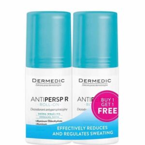 Dermedic ANTIPERSP R roll-on antiperspirant 48-hour protection, 60 ml (1+1 Free)