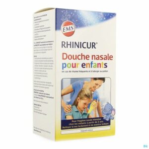 RHINICUR DOUCHE NASALE POUR ENFANT + SEL DE RINÇAGE POUR ENFANTS 4 SACHETS