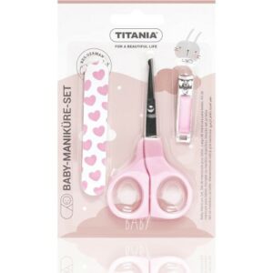 TITANIA B BOX SET MANUCURE BEBE ROSE /BLEU 3 PIECES