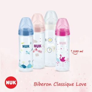 NUK BIBERON PLASTIQUE 250ML 6-18M