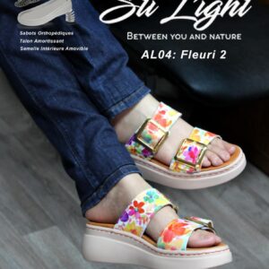 STI LIGHT AL04 CLAQUETTE FEMME FLEURI