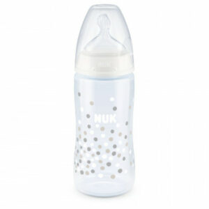 NUK BIBERON AVEC TEMPIRATURE PLASTIQUE 300ML BLANC