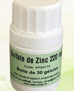 SULFATE DE ZINC 220MG