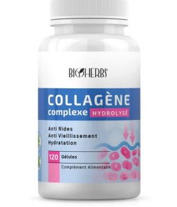 BIOHERBS COLLAGENE MARIN COMPLEXE HYDROLYSE BT/120 GELULES