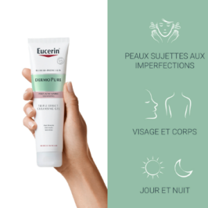 EUCERIN DERMOPURE GEL NETTOYANT TRIPLE ACTION