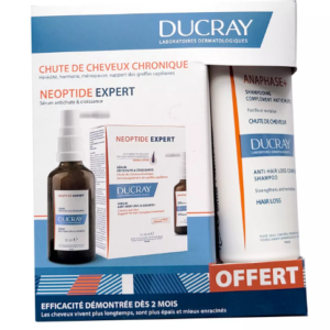 DUCRAY COFFRET CHUTE DE CHEVEUX CHRONIQUE NEOPTIDE EXPERT SERUM 2X50ML + SHAMPOOING ANAPHASE+ 100ML OFFERT