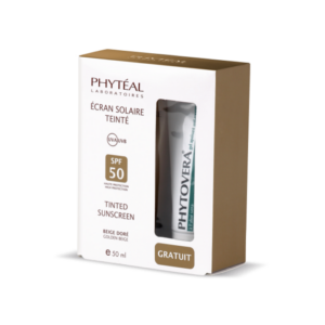 PHYTEAL ECRAN SOLAIRE SPF 50+ BEIGE DORE 50 ML + GEL PHYTOVERA GRATUIT