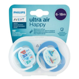 AVENT SUCETTES ULTRA AIR HAPPY 6-18M