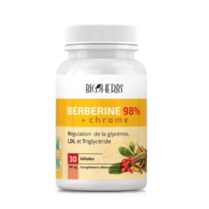 BIOHERBS BERBERINE 98%+ CHROME BT/30 GELULES