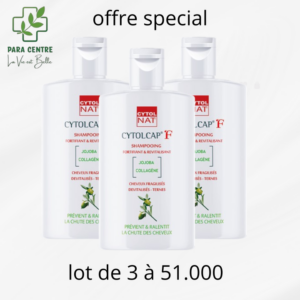 CYTOLCAP F SHAMPOOING FORTIFIANT  200 ML LOT DE 3