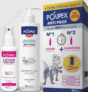 POUPEX PACK ANTI POUX LOTION + SHAMPOOING 100ML