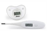 ALECTO SET THERMOMETRE BEBE 2 pièces, BLANC