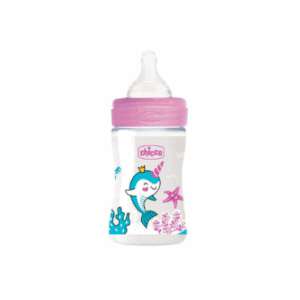 CHICCO BIBERON FILLE EN PLASTIQUE 150ML