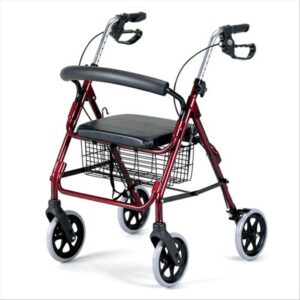 DEAMBULATEUR A 4 ROUX AVEC ASSIE POUR ADULTE