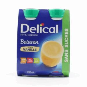 DELICAL BOISSON HP/HC EDULCORE SANS SUCRES VANILLE