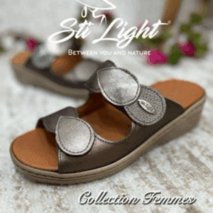 STI LIGHT CLAQUETTE FEMME EV013 BRONZE