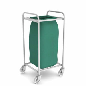 CHARIOT A LINGES SALES AVEC SAC EN PLASTIQUE