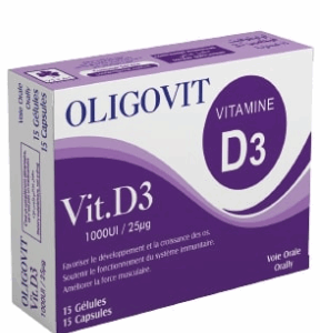 OLIGOVIT VITAMINE D3 1000UI/15 GELULES