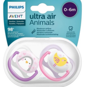 AVENT SUCETTE ULTRA AIR ANIMALS  0-6M RF: SCF080/06