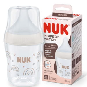 NUK BIB PERFECT MATCH PLASTIQUE 0+M 150ML