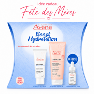 AVENE - COFFRET BOOST HYDRATATION : HYDRANCE CREME RICHE + GEL NETTOYANT XERACALM ET SERUM HYDRANCE BOOST 10ML OFFERTS