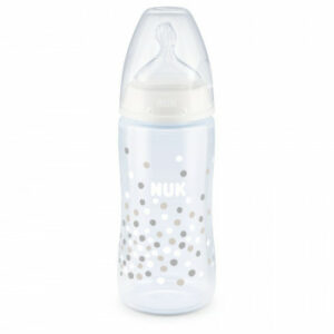 NUK BIBERON AVEC TEMPIRATURE PLASTIQUE 300ML BLANC
